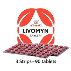 3X Charak Livomyn 90 Tabs for Liver Support & Detox – Long Expiry Free Ship