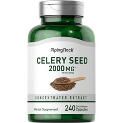 Celery Seed Extract Capsules | 2000mg | 240 Count | Non-GMO | by Piping Rock