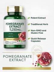 Cápsulas Pomegranate Extract Para antioxidantes y un corazón sano 100 Ct