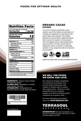 Raw Organic Cacao Powder, 16 Oz, Rich Chocolate Goodness for Baking, Smoothie…