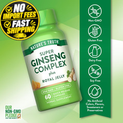 Nature’s Truth Super Ginseng Complex | 60 Capsules | 60 Count (Pack of 1)