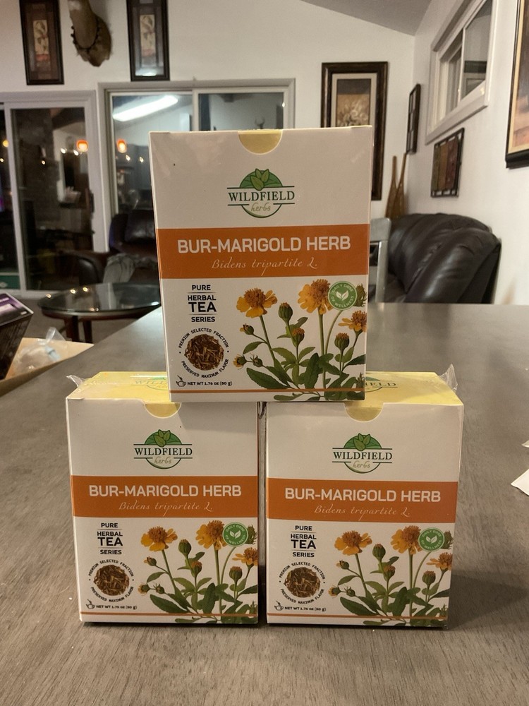 Bur-Marigold Tea, (Bidens Tripartita L.) Wild Field Herbs 10/2025 Lot 3 Boxes