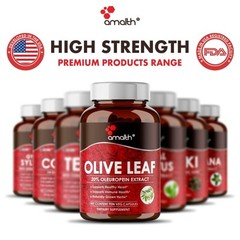 Olive Leaf Extract 500mg 90 Capsules 20% Oleuropein Europaea Olea Immune Support