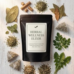 Jamaican Healing Garden Blood Detox Tea, Wildcrafted Herbs with Guaco, Burdock R