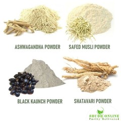 Safed Musli, Ashwagandha, Kaunch, Shatavari Powder Combo (Pack of 50 gram x 4 c