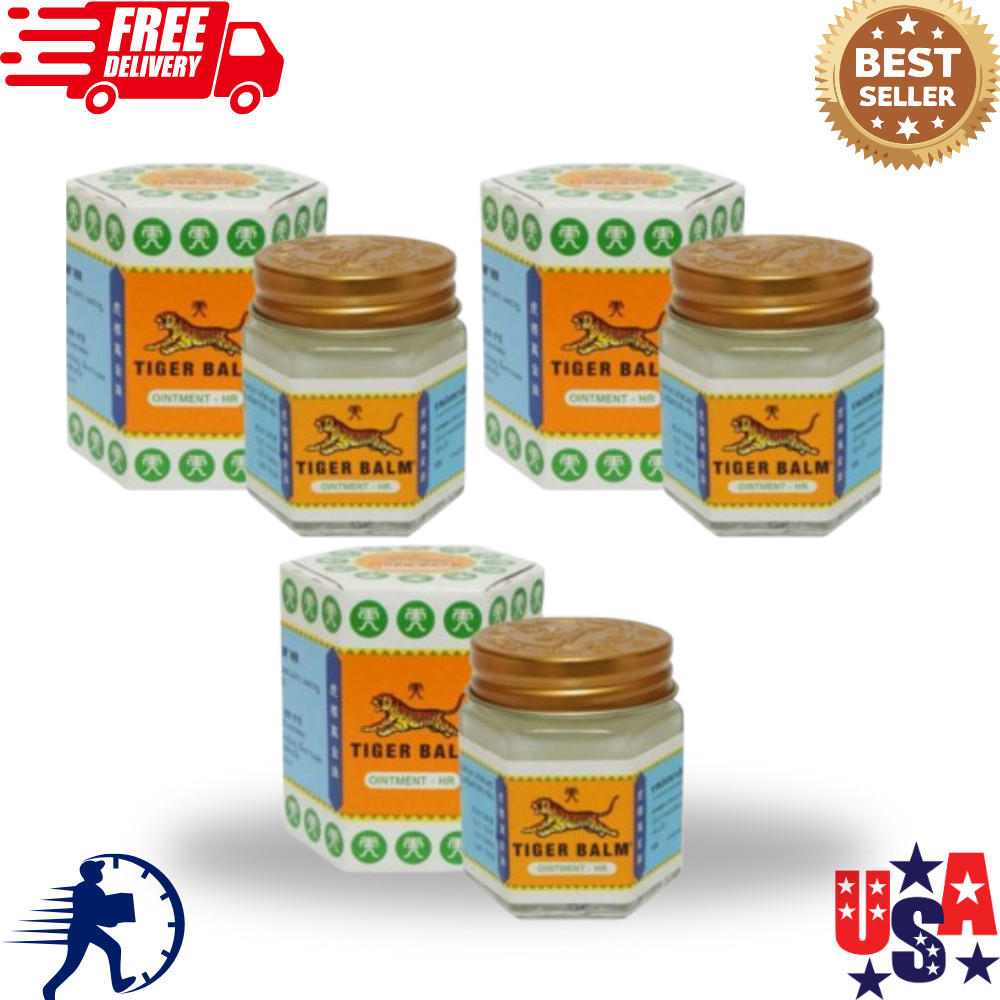 3x WHITE BALM TIGER WHITE 21ML NEW STOCK – Relief From Headache, aches & pains