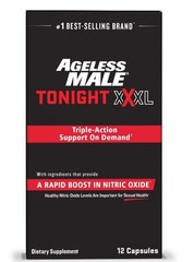 Ageless Male Tonight XXXL Suplemento de Refuerzo de Xido Nítrico, 12 Cápsulas