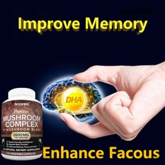 Mushroom Complex Supplement Capsules – 11 Mushrooms Lions Mane, Reishi, Chaga