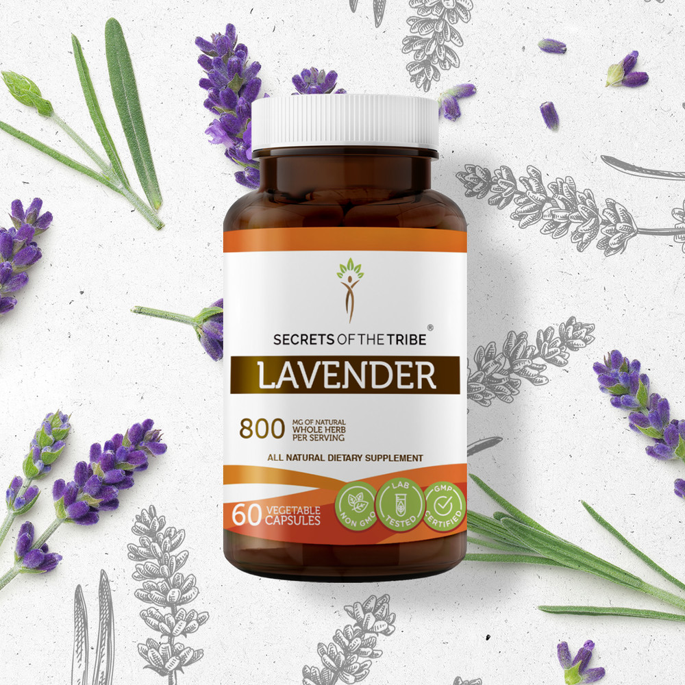 Secrets Of The Tribe Lavender Capsules, 400 mg