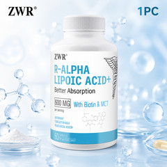 R-Type Alpha Lipoic Acid Capsules – 600 mg with Biotin; Supports Cellular Health