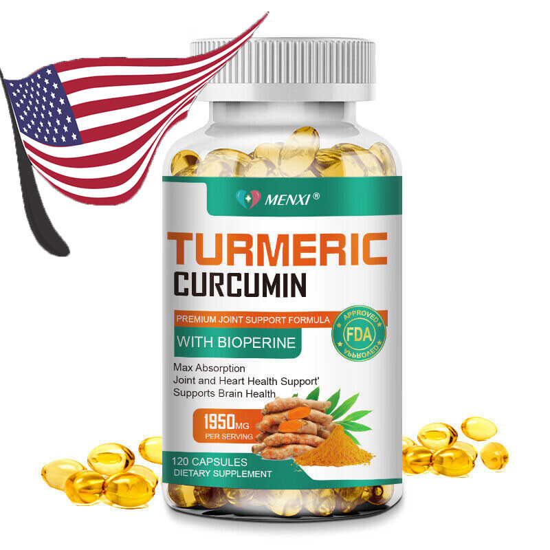 Turmeric Curcumin with Bioperine 1950mg – Anti-inflammatory & Joint Pain Relief