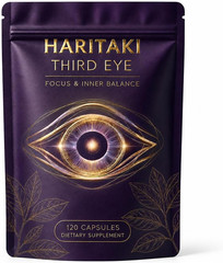 Haritaki Third Eye Capsules Organic Terminalia Chebula Vegan Non GMO 120 Ct..