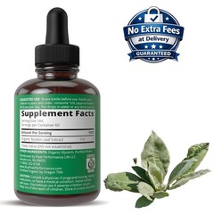 Extracto Orgánico de Hoja de Gordolobo en Gotas Suplemento Herbal 2 oz (60 mL)