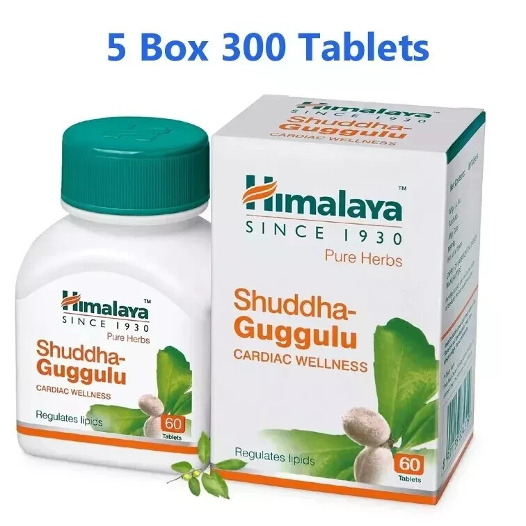 🌿 HIMALAYA Shuddha Guggulu Pack of 5 – Cardiac Wellness 🌿 | FREE SHIP |