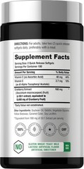 Cranberry Pills with Vitamin C | 8400mg | 200 Softgels | Non-GMO | by Horbaach