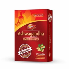 Pack of 2 X DABUR Ashwagandha 20 Capsules Immunity Booster K976