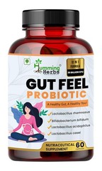 Humming Herbs Gut Feel Probiotics Capsules, 60 Capsules