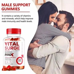 1~5X Vital Surge Gummies for Men, Male Vital Grow XL Testo Gummies 60ct US STOCK