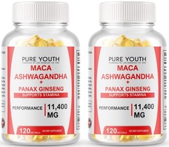 Organic Maca Root 240 Softgels 10000mg Peruvian Maca Extract for Men & Women