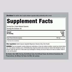 Hops Flower Extract Supplement 700mg | 180 Capsules | by Piping Rock