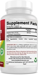 Best Naturals Hawthorn Berry 565 mg 180 Capsules