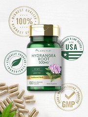 Hydrangea Root Capsules | 1000mg | 100 Count | Non-GMO, Gluten Free | by Carlyle