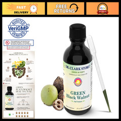 Extra Strength Green Black Walnut Hull Tincture – 2 Fl Oz Herbal Supplement