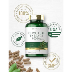 Olive Leaf Extract Capsules | 9000Mg | 100 Count | Non-Gmo, Gluten Free | High P