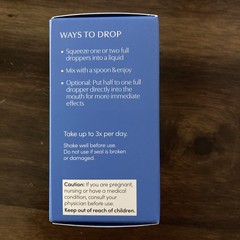 Apothekary Take the Edge Off Stress Relief Tincture 1.22 oz 30 Servings Exp 8/28