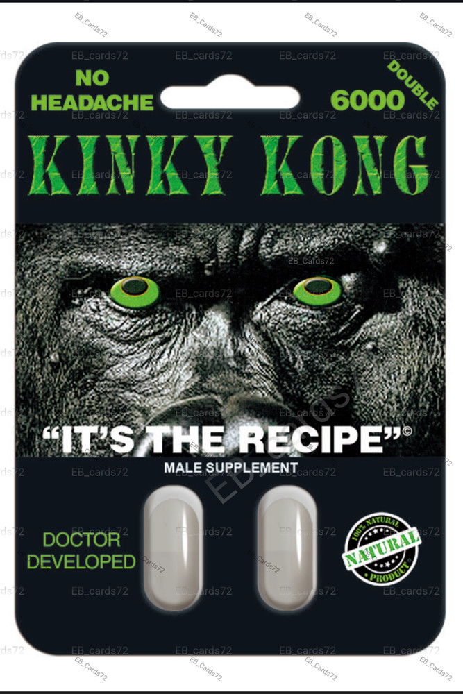 (2 pills + $10 BONUS!) Kinky Kong Male performance herbal enhancement natural