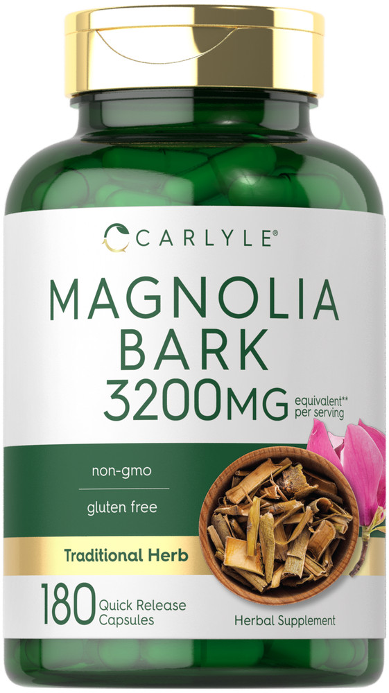 Magnolia Bark 3200mg | 180 Capsules | Herbal Extract Supplement | by Carlyle