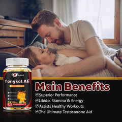 3450mg TongkatAli Extract 200:1 Strong Natural Testosterone Booster 120 Capsules