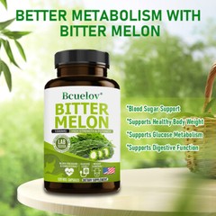 Bitter Melon Regulates Blood Sugar Levels Weight Loss Enhances Immunity 120 Caps