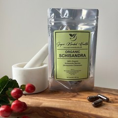 Schisandra Berry Capsules Organic (Schisandra Chinensis) 600mg | Schizandra