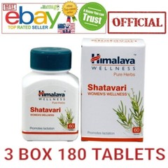 Shatavari Himalaya OFFICIAL USA 3 BOX 180 TABLETS Women Period Support Exp2024