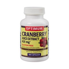 Optimum Cranberry Juice Extract 425 mg Capsules 1 Bottle 100 per Bottle