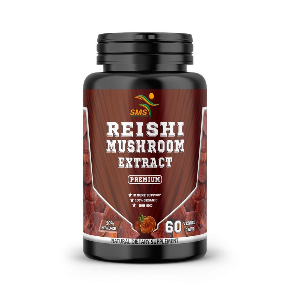 Pure Reishi Mushroom Extract 20:1 Organic Strong Capsules (Ganoderma Lucidum)