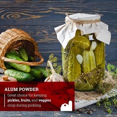 Pure 16 Ounce Alum Pickling Powder – Enhance Your Canning & Floral Arrangements