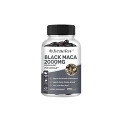 Black Maca Root 2000mg per caps (4:1 Extract) 120 Veggie Capsules