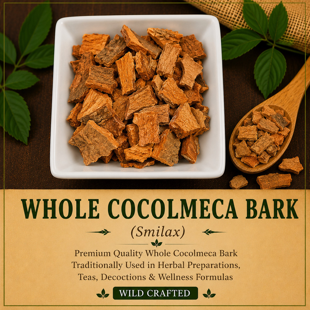 Whole Cocolmeca Bark Premium Wild Crafted Herbal Bark Smilax Root Bark | Mexican