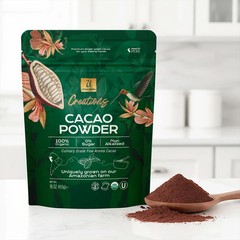2 Pack Organic Cacao Powder 16oz x2 bags Raw 100% PURE, Natural, Fresh, 0 sugar