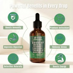 VYXION 10-in-1 Soursop Liquid Drops Seamoss Moringa Immune Gut Support 2oz