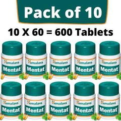10 X Himalaya Mentat 600 Tabs For Good Memory Health Exp July 2026