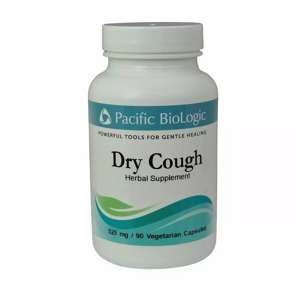 Pacific BioLogic Dry Cough – 525 mg – 90 Vegetarian Capsule – Plant Based