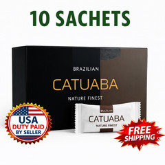 Catuaba Herbal 10 Sachets Natural Energy Vitality Booster for Men Free Shipping