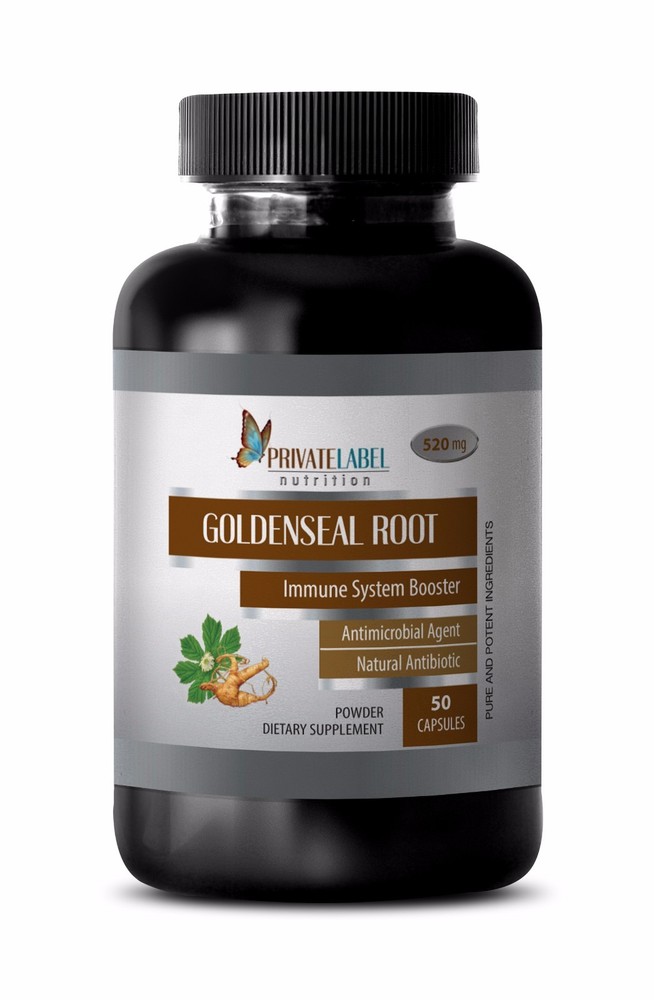 Goldenseal Root Hydrastis 520mg. Immune System Support (1 Bottle)