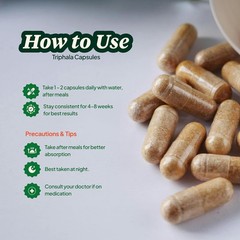The Good Leaf Triphala Capsules, 60 Capsules