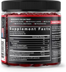 Force Factor Black Maca Gummies, Black Maca Root to Enhance Vitality in Men