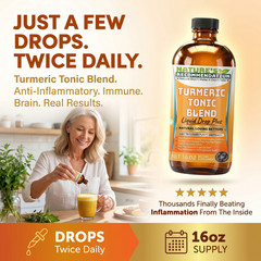 TURMERIC CURCUMIN BITTERS – Anti-Inflammatory Joint Relief Immune Liver 16 oz