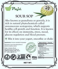 SOURSOP FRUIT powder 4oz 8oz 16oz 32oz 4lb 5lb 10lb Guanabana Graviola – Paje